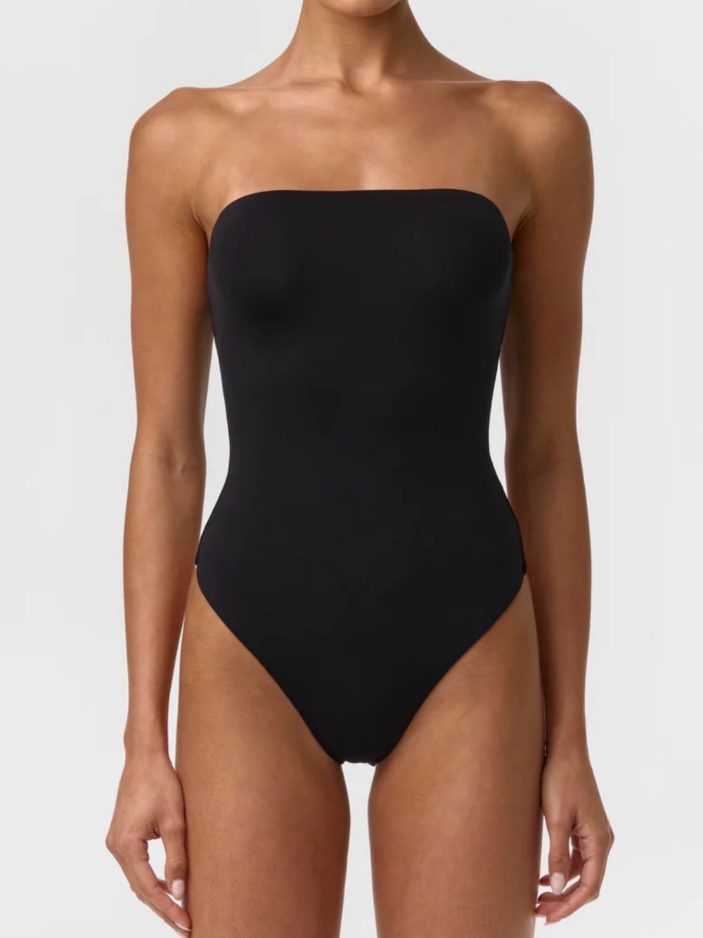 Babaton (Aritzia) Strapless Black Bodysuit